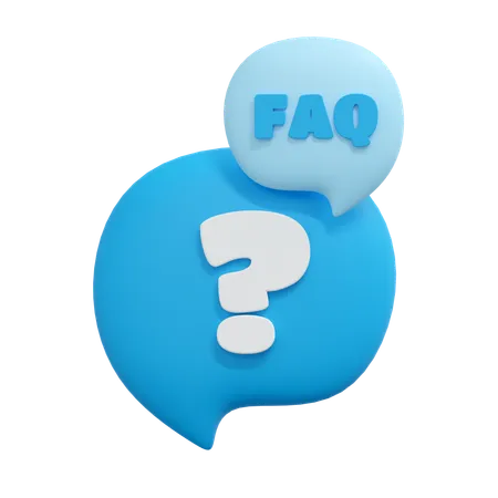 Faq message  3D Icon