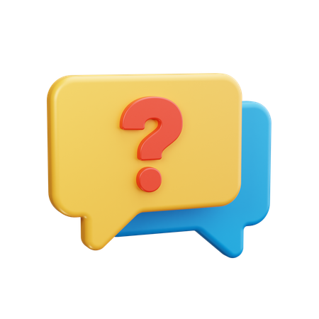 Faq Message  3D Icon