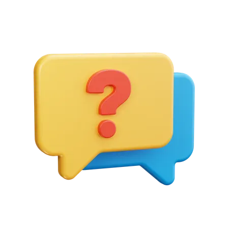 Faq Message  3D Icon