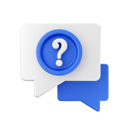 Faq Message  3D Icon