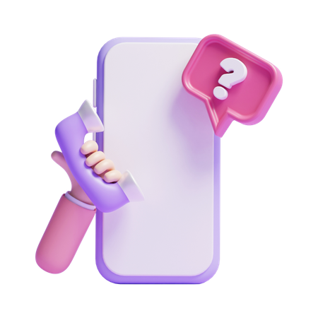 Faq Message  3D Icon