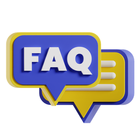 Faq Message  3D Icon