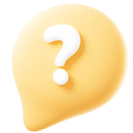 Question Mark Icon Sign Or Ask FAQ And QA Answer Solution Information 3D Icon
