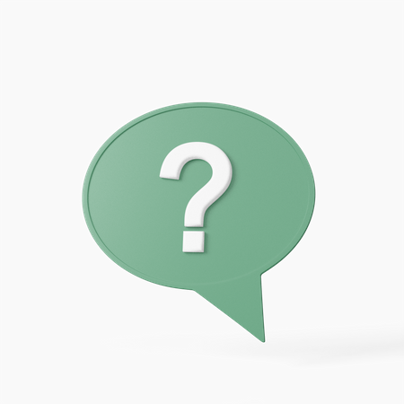 FAQ-Nachricht  3D Icon
