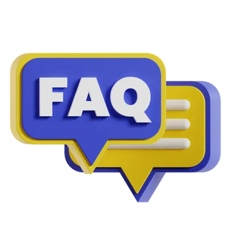 FAQ-Nachricht  3D Icon