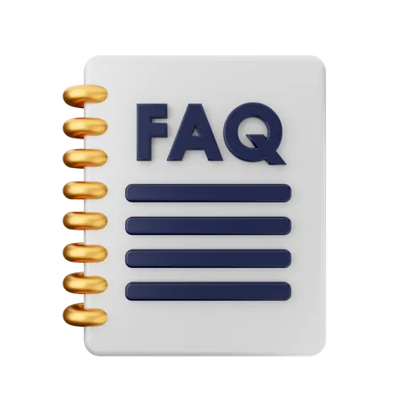 Faq Notes  3D Icon