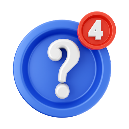 Faq Notification  3D Icon