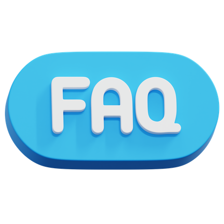 Faq Oval  3D Icon