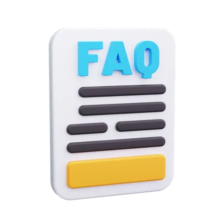 Faq Report  3D Icon