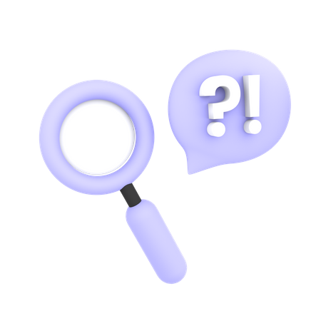 Faq Search 3D Icon