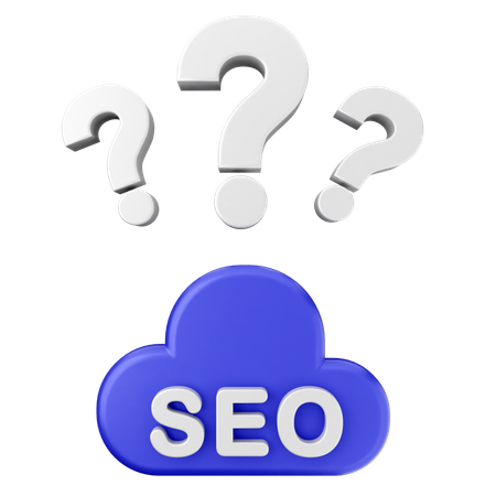 FAQ SEO  3D Icon