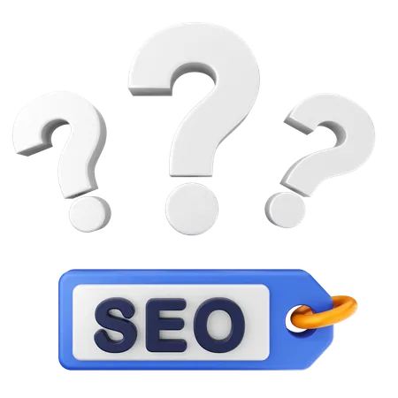 FAQ SEO  3D Icon