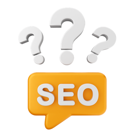 FAQ SEO  3D Icon