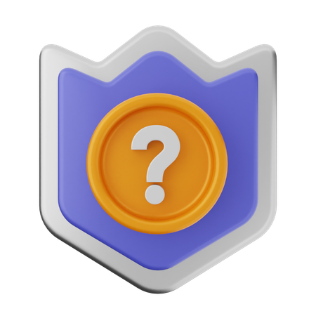 Faq Shield Protection  3D Icon