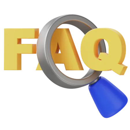 FAQ Suche  3D Icon