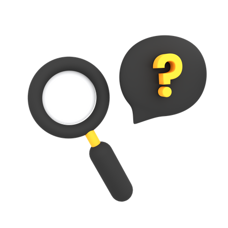 FAQ Suche  3D Icon