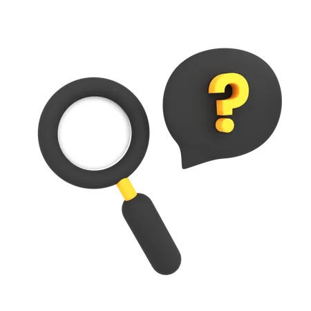 FAQ Suche  3D Icon