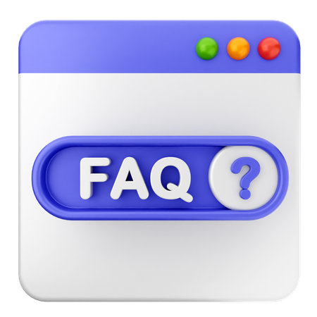 よくある質問ウェブサイト  3D Icon