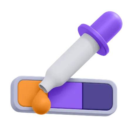 Eine Ikone Der Farbbibliothek 3D Icon