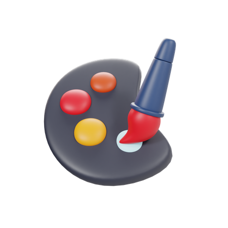 Farbpalette  3D Icon