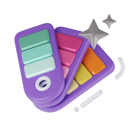 Farbpalette  3D Icon