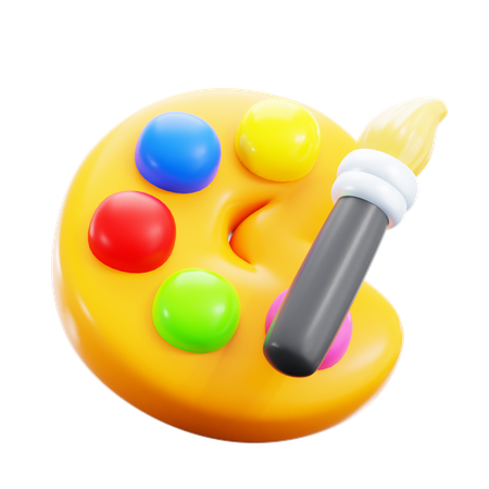 Farbpalette  3D Icon