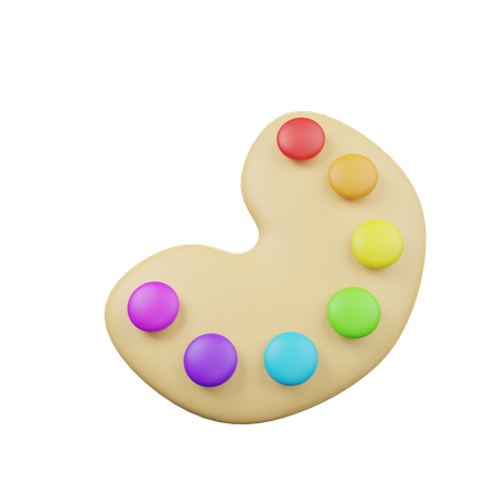 Farbpalette  3D Icon