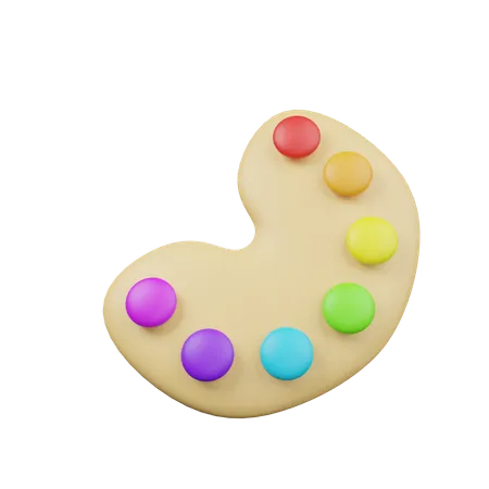 Farbpalette  3D Icon