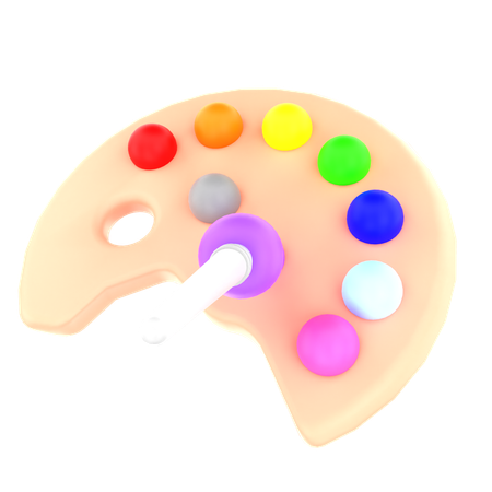 Farbpalette  3D Icon