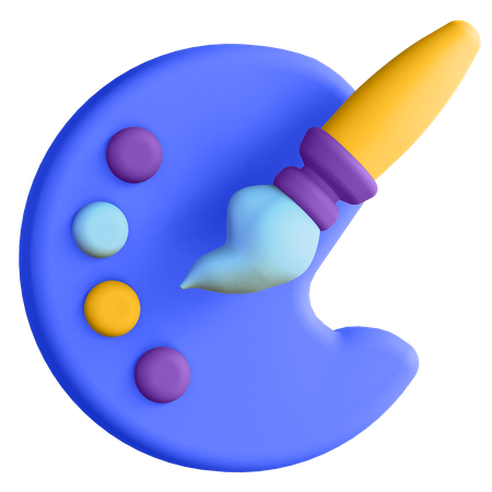 Farbpalette  3D Icon