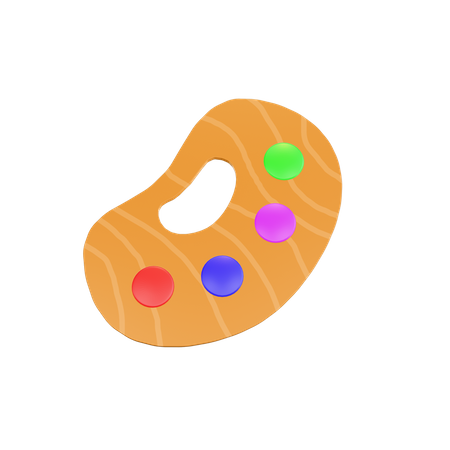 Farbpalette  3D Icon