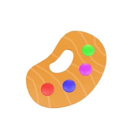 Farbpalette  3D Icon