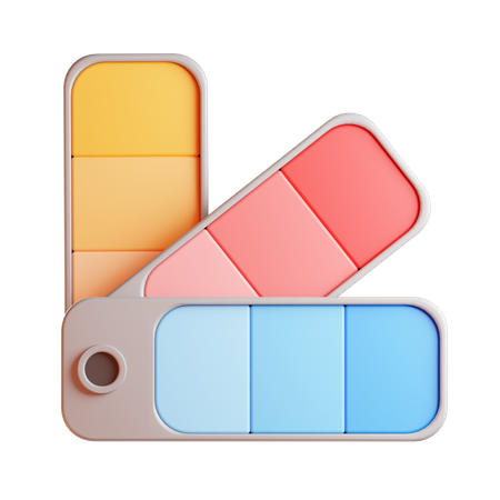 Farbpalette  3D Icon