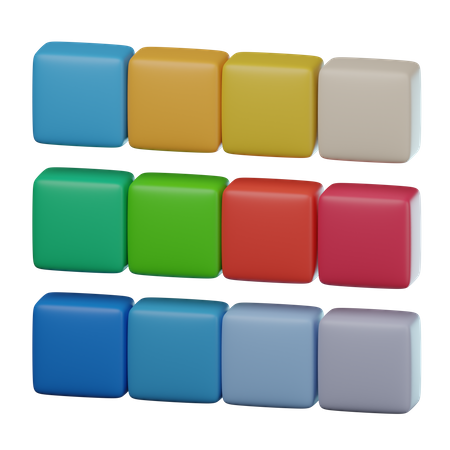 Farbpalette  3D Icon