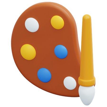 Farbpalette  3D Icon