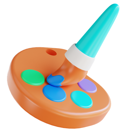 Farbpalette  3D Icon