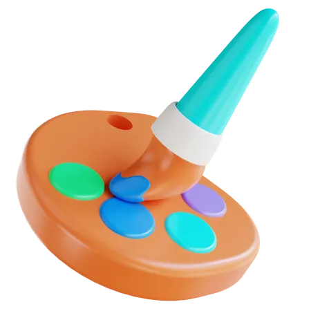 Farbpalette  3D Icon