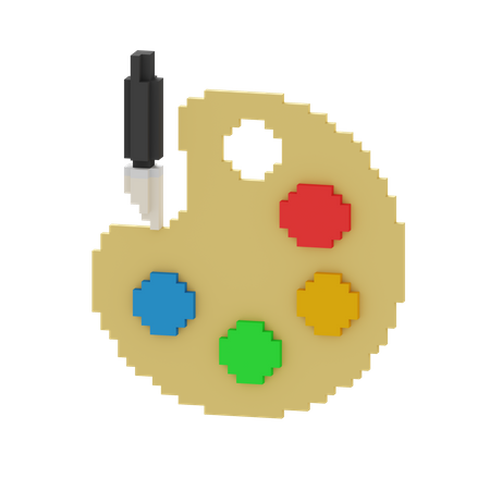 Farbpalette  3D Icon