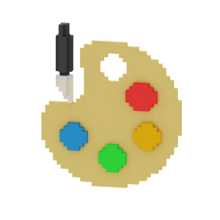 Farbpalette  3D Icon