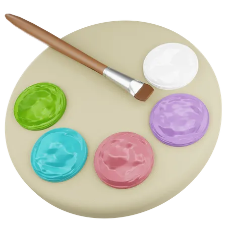 Farbpalette  3D Icon