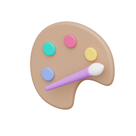 Farbpalette  3D Icon