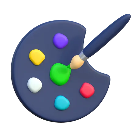 Farbpalette  3D Icon