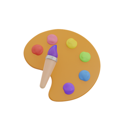 Farbpalette  3D Icon