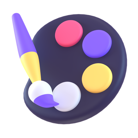 Farbpalette  3D Icon