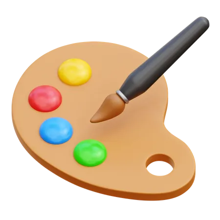 Farbpalette  3D Icon