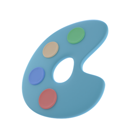 Farbpalette  3D Icon