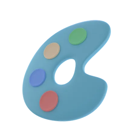 Farbpalette  3D Icon