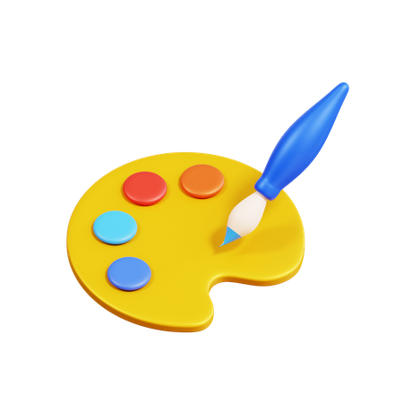 Farbpalette  3D Icon