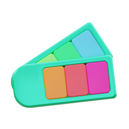 Farbpalette  3D Icon