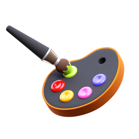 Farbpalette  3D Icon